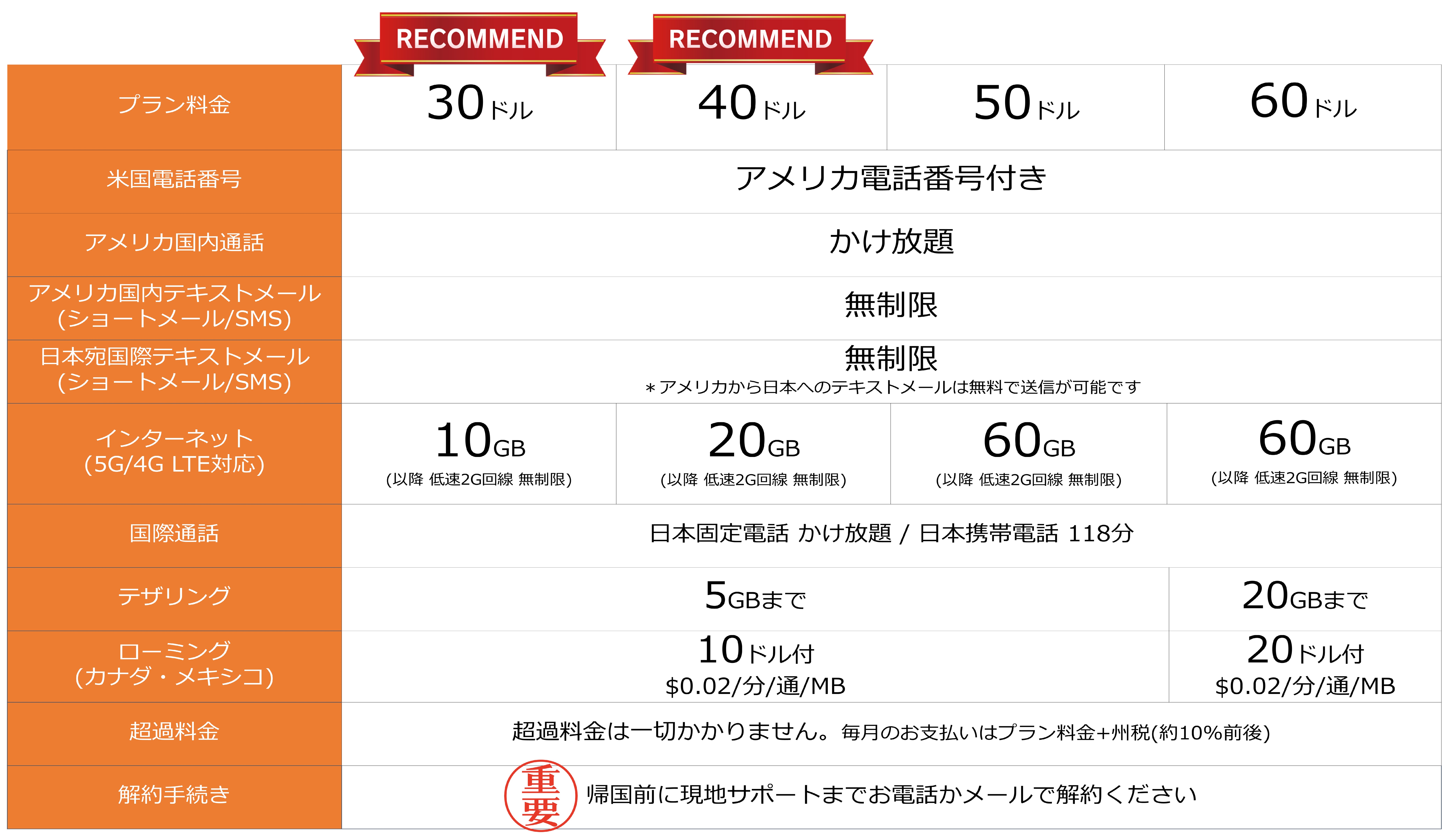 アメリカ 電話番号付き eSIM/SIMカードを日本で契約・受け取り！ | 海外携帯ICHIBA
